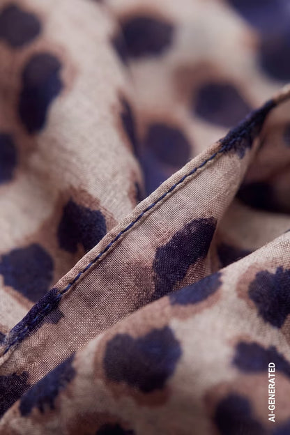Monari Leopard Print Scarf