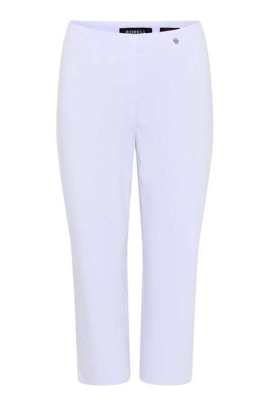 Robell Marie White Cropped 07 Trousers