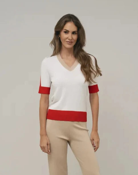 Ecru and Cream Twinset