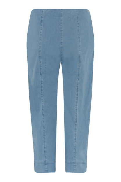Robell Marie Blue Denim Cropped 07 Trousers