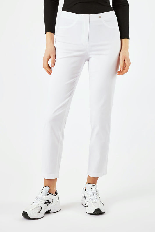 Robell Bella White Denims