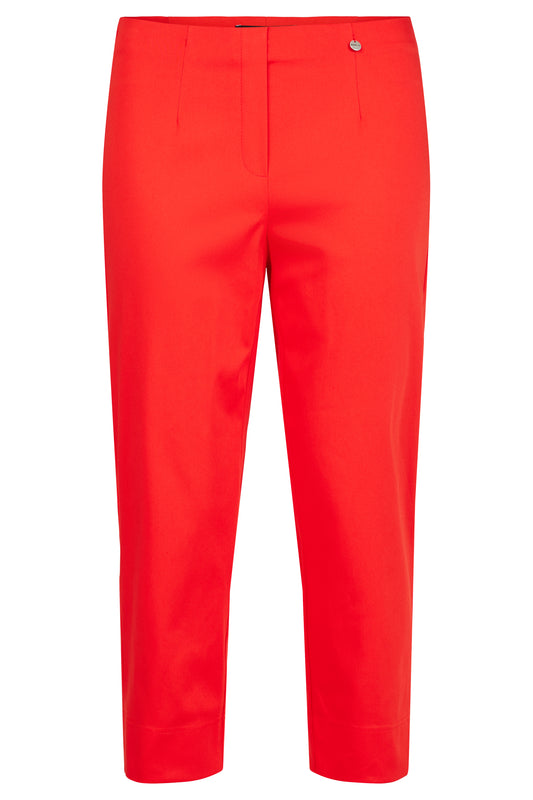 Robell Marie Red Cropped 07 Trousers