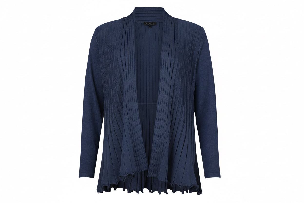 Sunday Navy Waterfall Cardigan