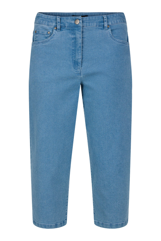 Sunday Blue Denim Cropped Trousers