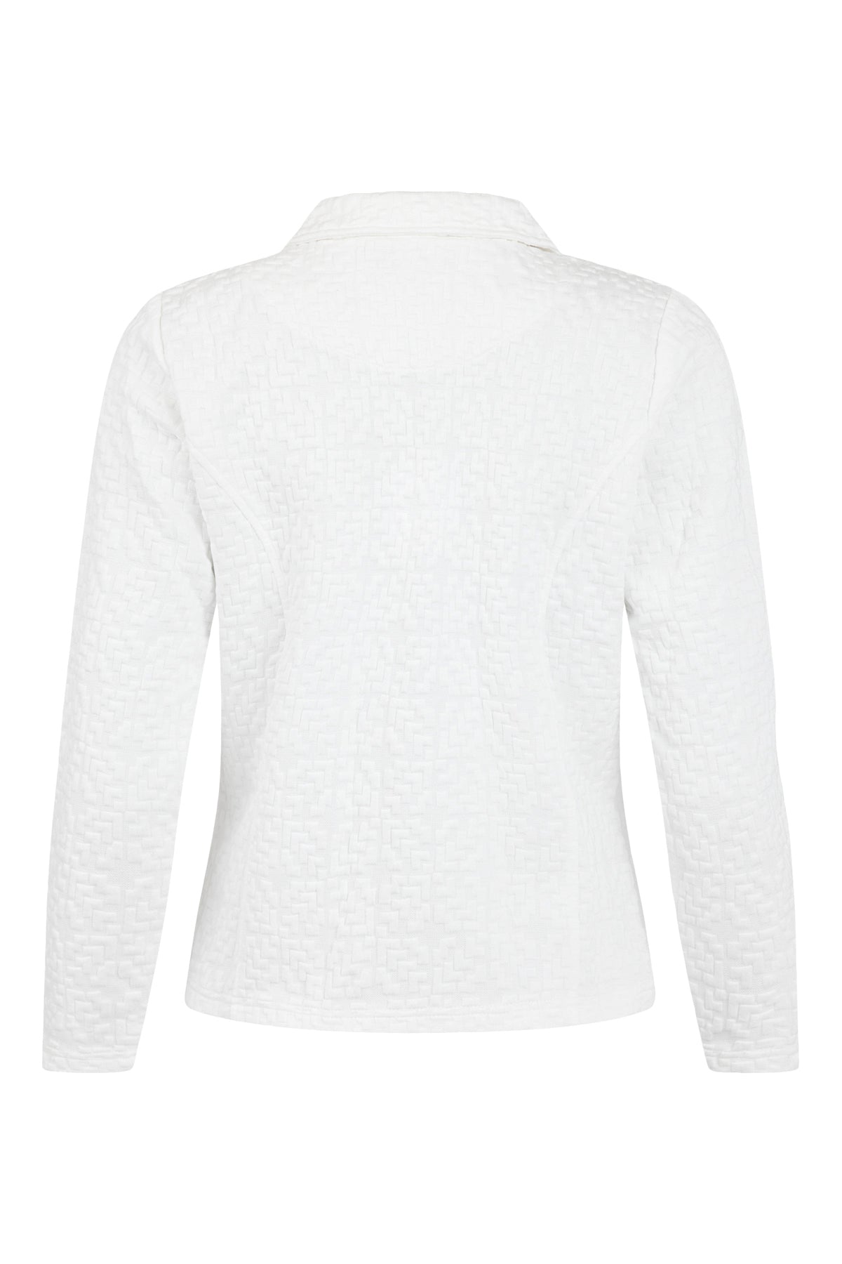 Sunday White Zip Cardigan