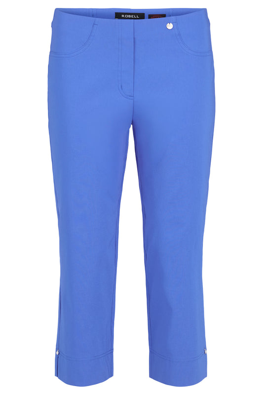Robell Bella 07 Blue Cropped Trousers