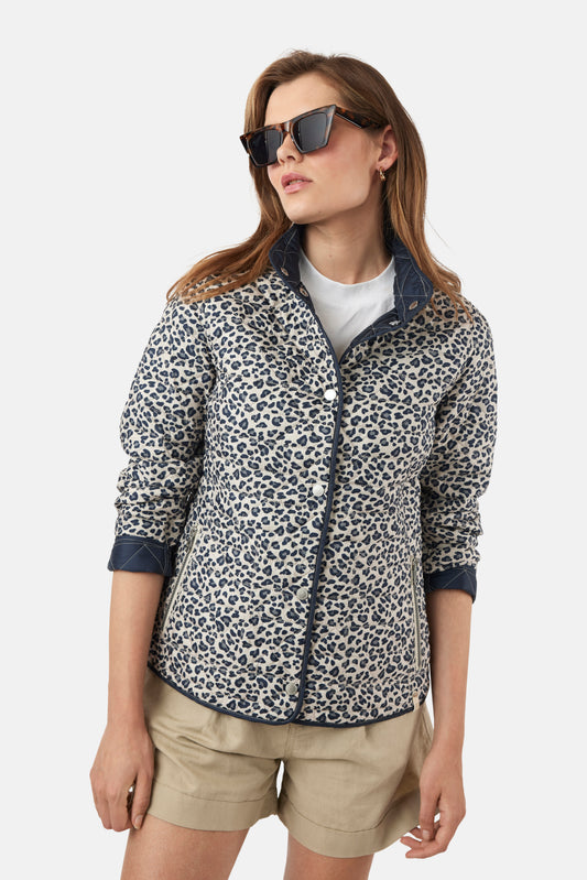Frandsen Navy Print Reversible Jacket