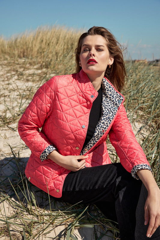 Frandsen Coral Print Reversible Jacket