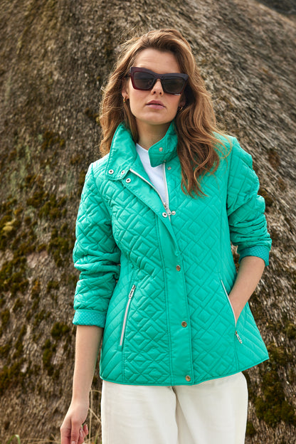 Frandsen Sea Green Quilted Jacket