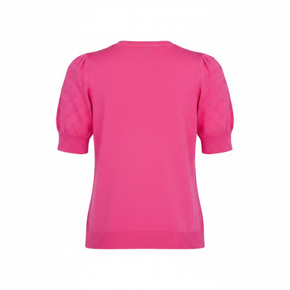 Sunday Fuchsia Short Sleeve Knit