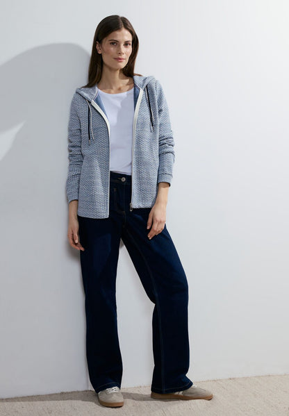 Cecil Water Blue Boucle Jacket