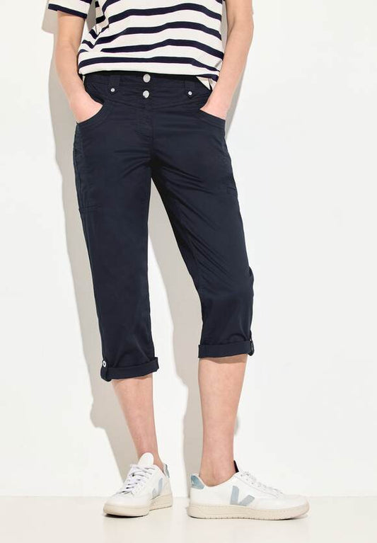 Cecil Universal Blue Papertouch 3/4 Trousers