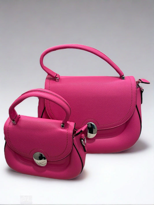 Cerise Pink Twin Bag Set