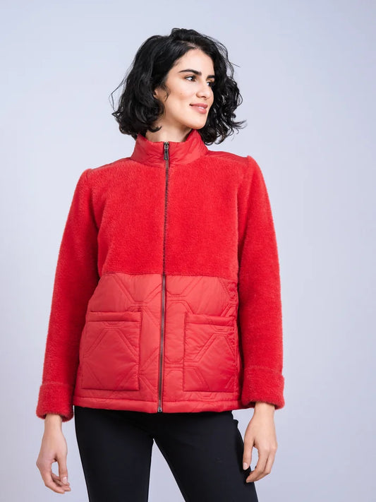 Red Fur and Padded Jacket