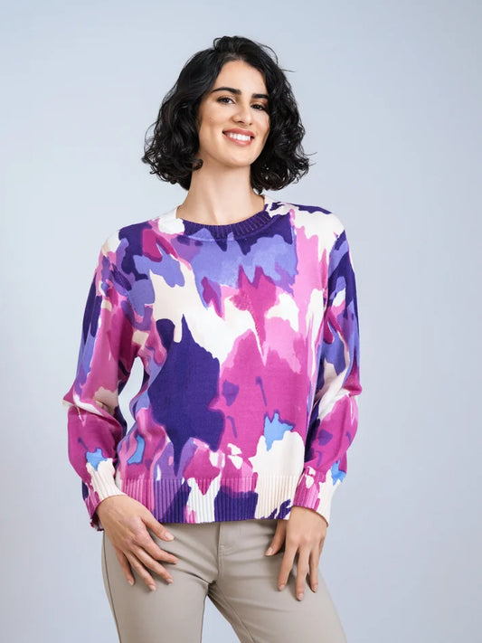 Purple and Pink Knit