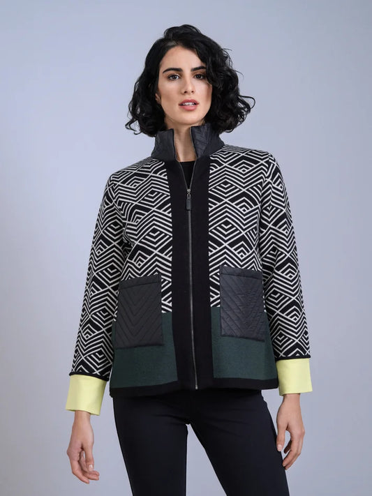 Black Print Jacket
