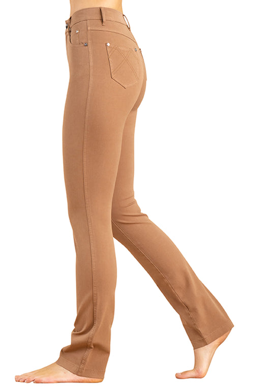Marble Camel Slim Straight Leg Jeans