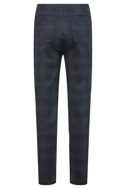 Robell Bella Navy Check Trousers