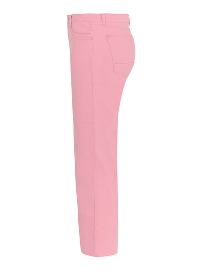 Pink Cropped Jeans