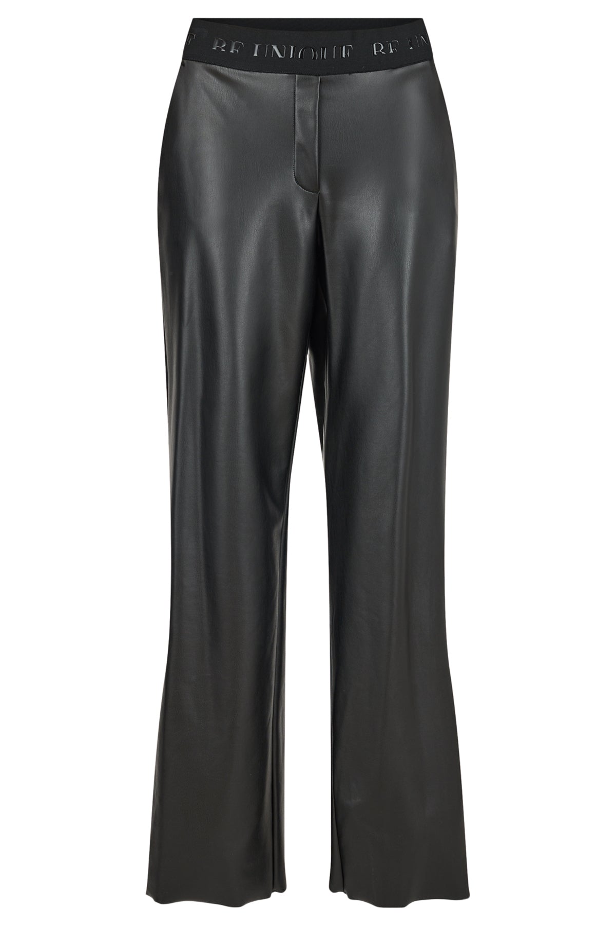 Robell Britt Black Faux Leather Trousers