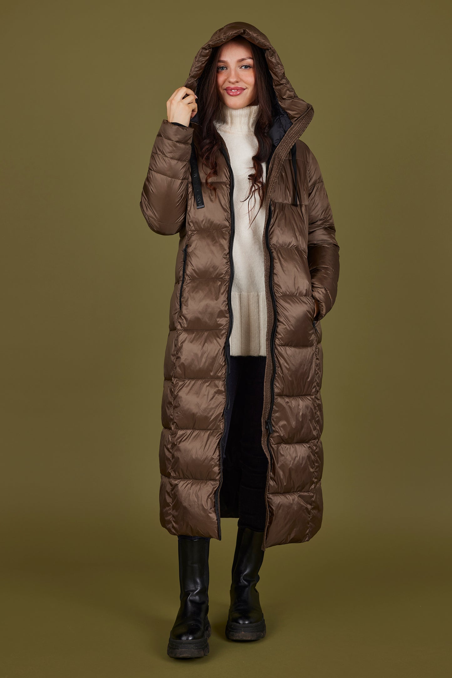Brown Padded Puffer Coat