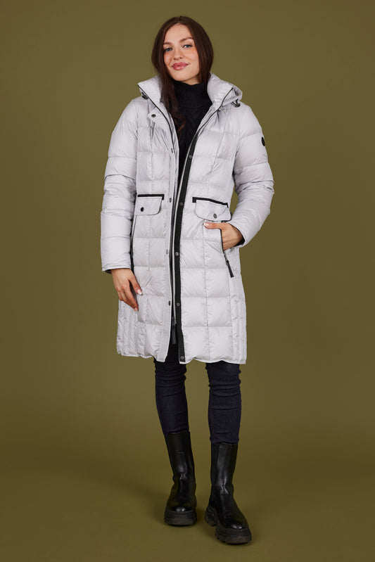 Off White Padded Puffer Coat
