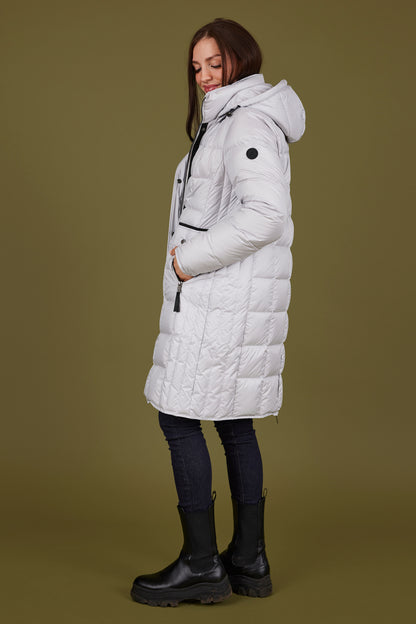 Off White Padded Puffer Coat