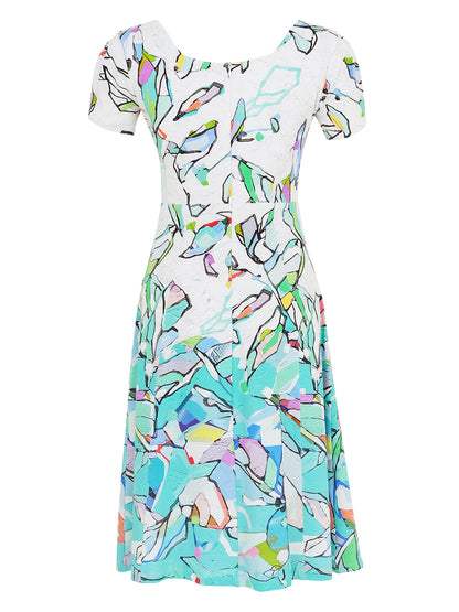 Dolcezza Abstract Floral Dress