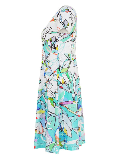 Dolcezza Abstract Floral Dress