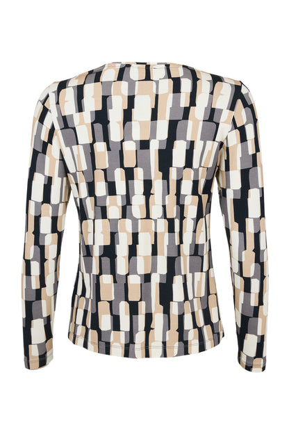 Sunday Black Geometric Top