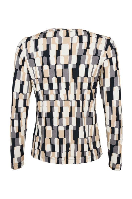 Sunday Black Geometric Top