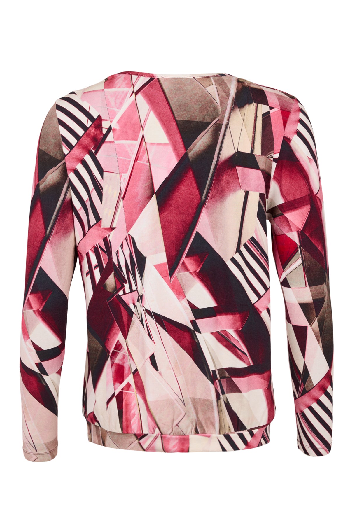 Sunday Fuchsia Abstract Print Top