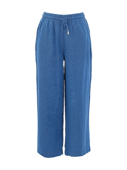Dolcezza Indigo Linen Trousers