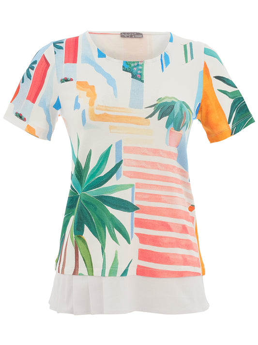 Dolcezza Botanical Layered Hem Top