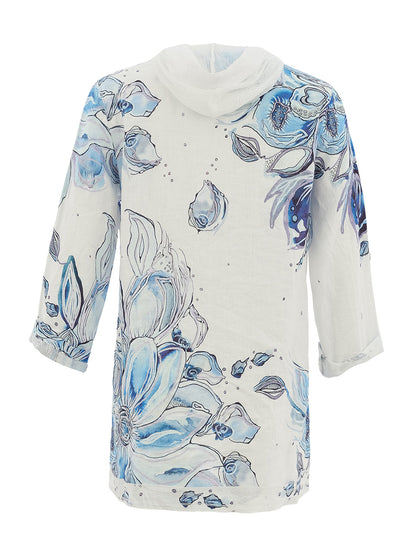 Dolcezza Blue Flowers Jacket
