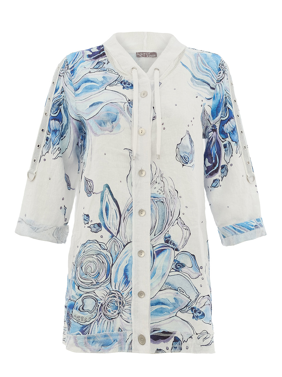 Dolcezza Blue Flowers Jacket