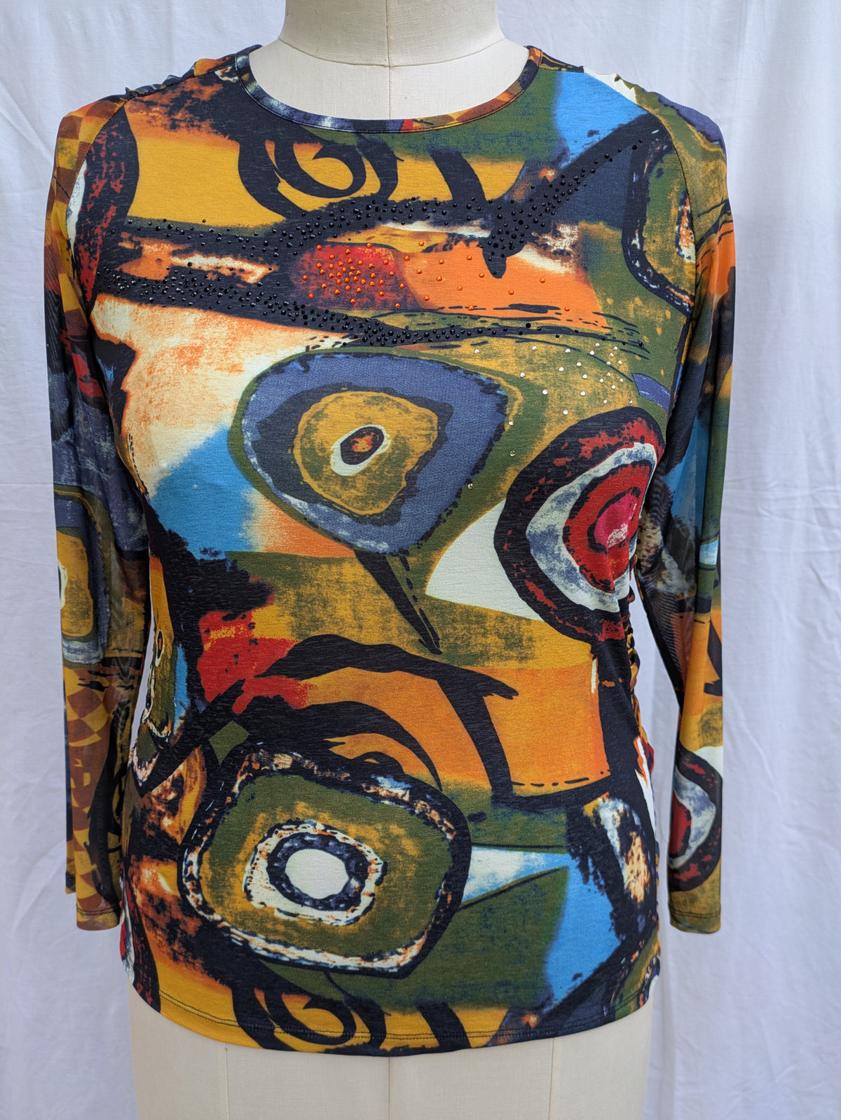 Libra Abstract Print Top