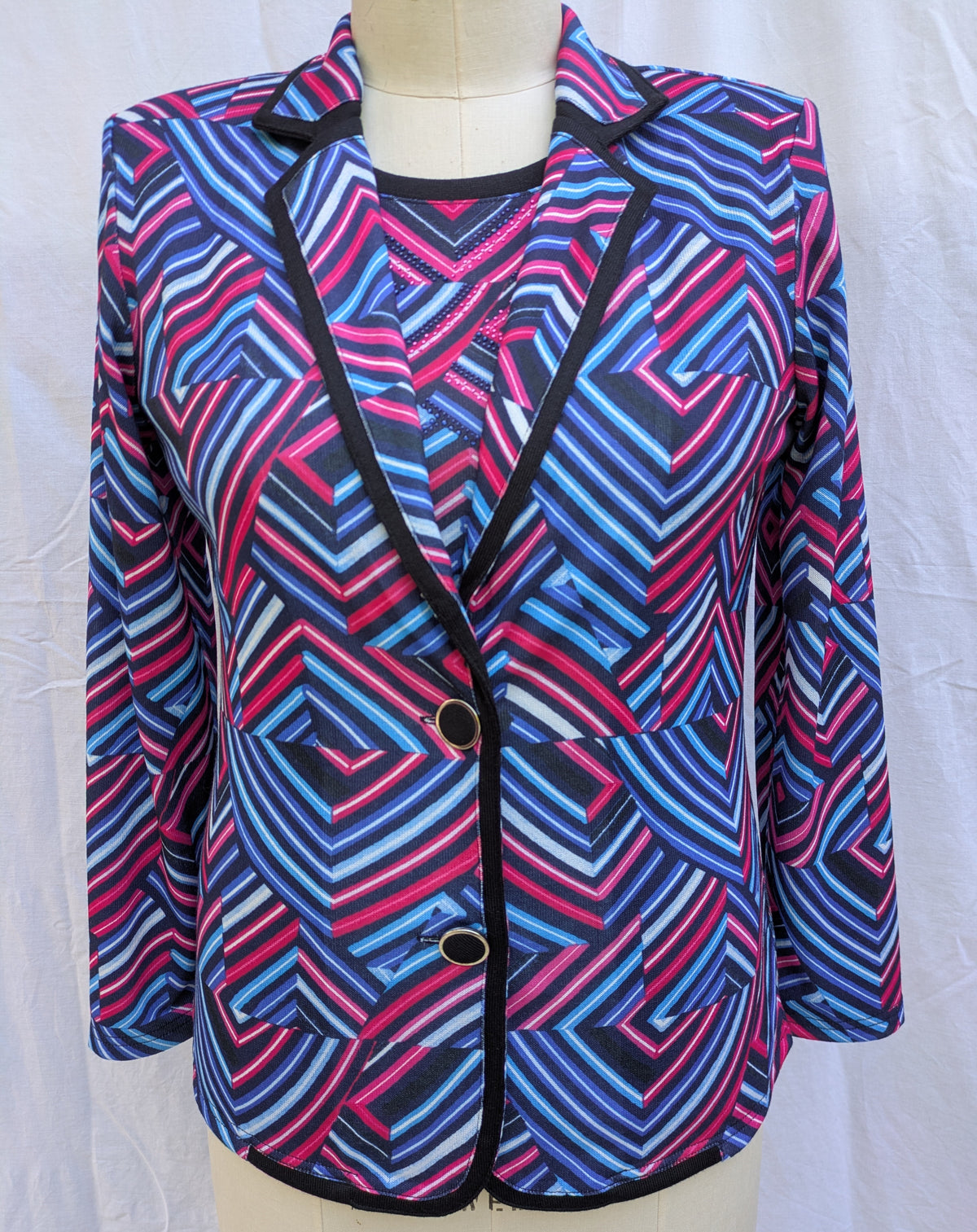 Libra Zigzag Print Twinset