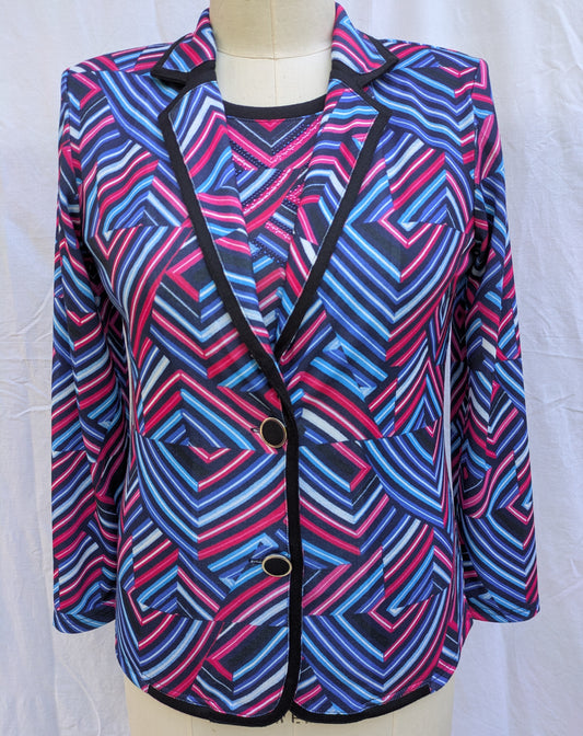 Libra Zigzag Print Twinset