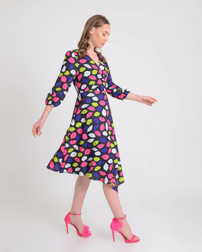 Lipstick Print Dress