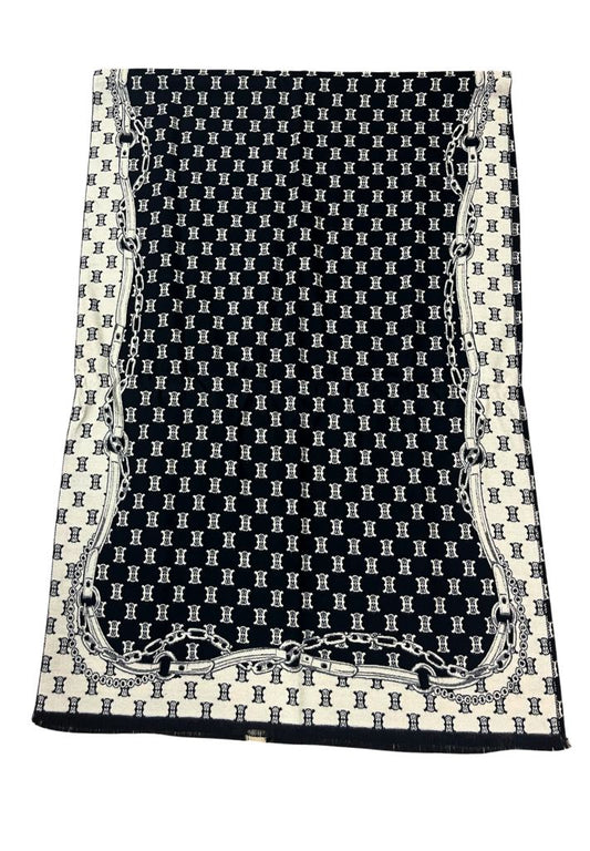 Double-sided Black Scarf