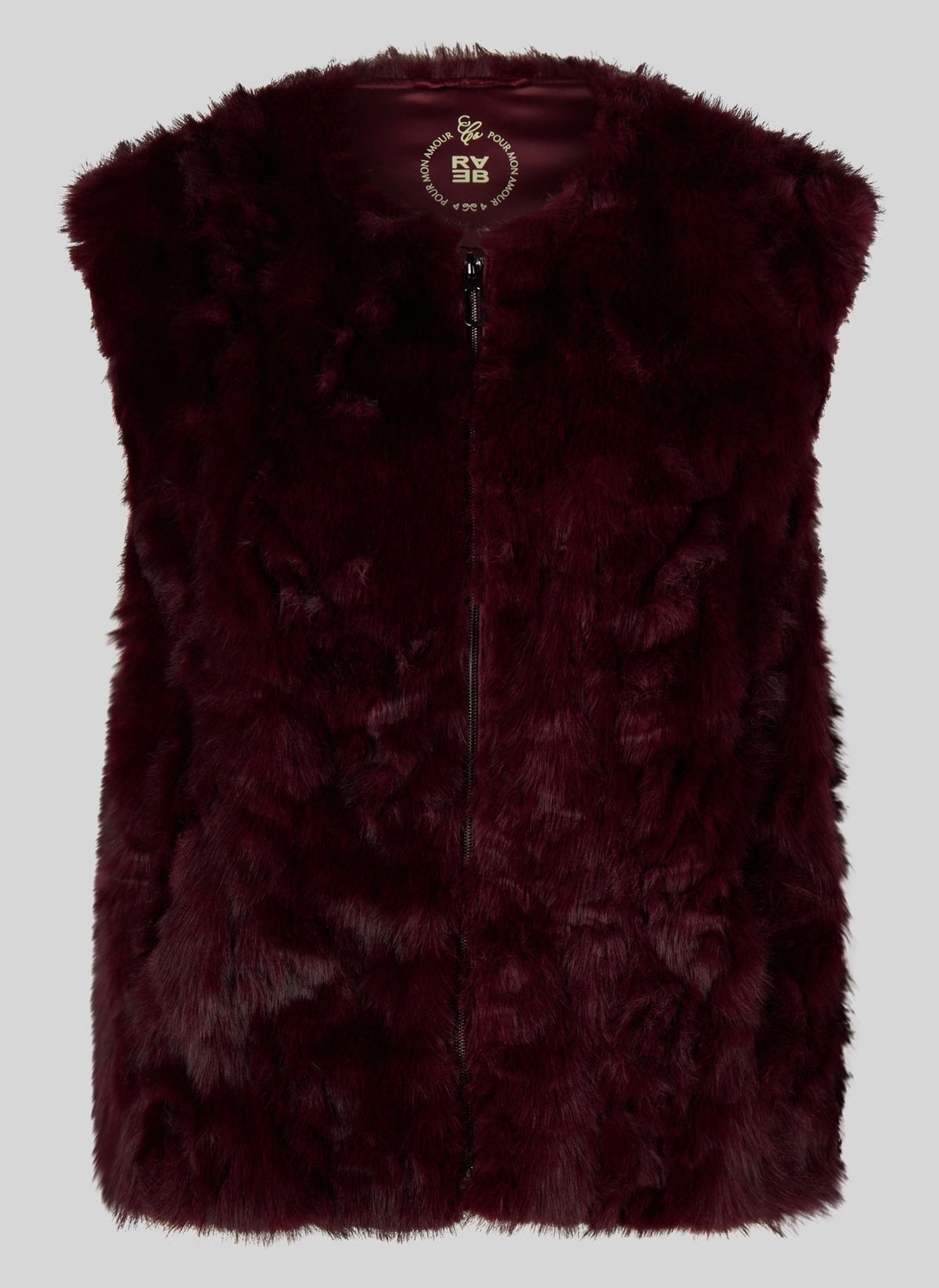 Rabe Burgundy Faux Fur Gilet