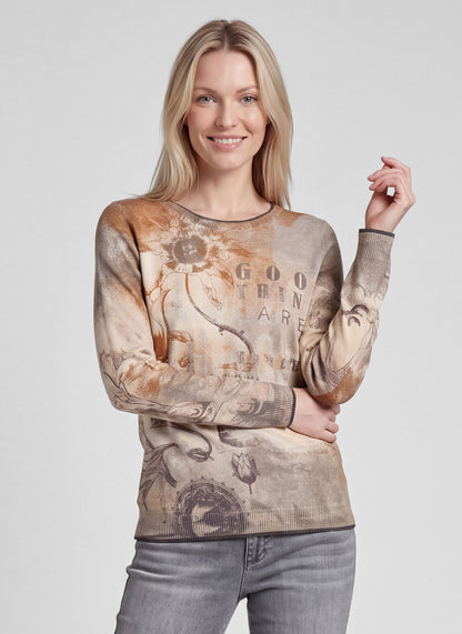 RABE Foil Print Pullover