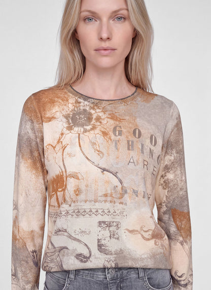 RABE Foil Print Pullover
