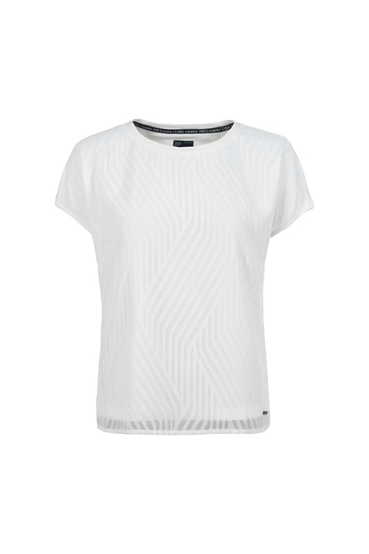 Off White Structure Pattern Top