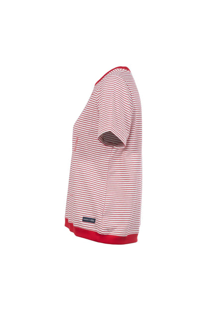 Poppy Red Striped T-shirt