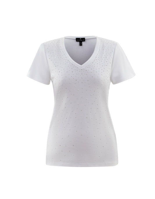 Marble White Embellished Top