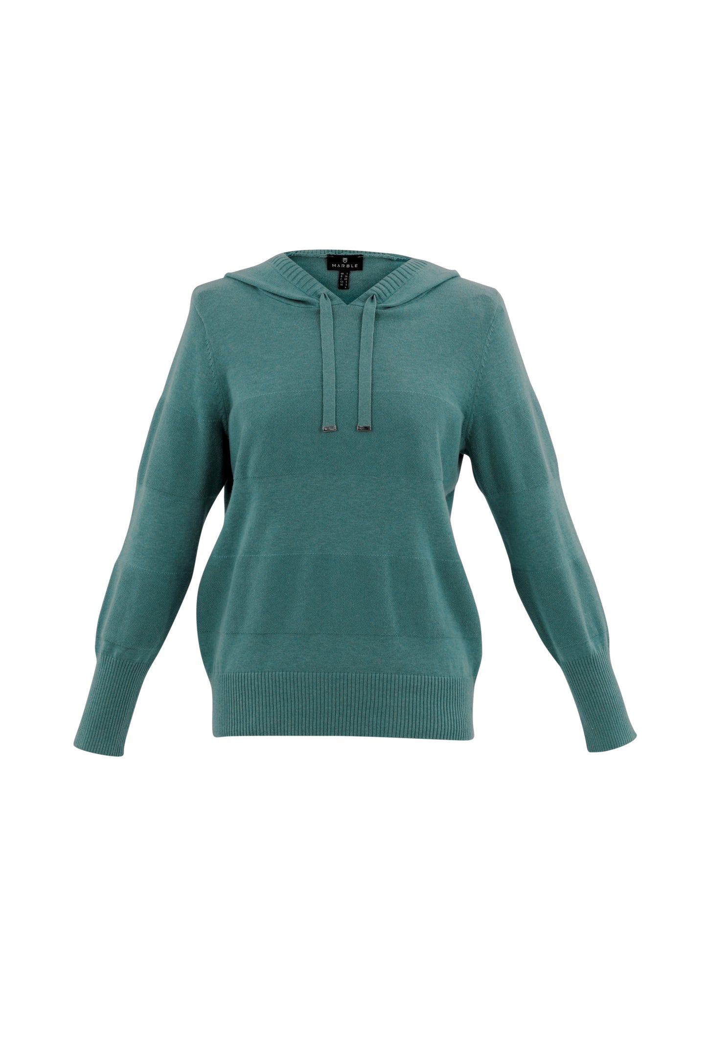 Marble Seafoam Hooded Sweater