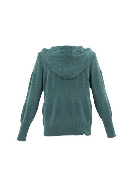 Marble Seafoam Hooded Sweater