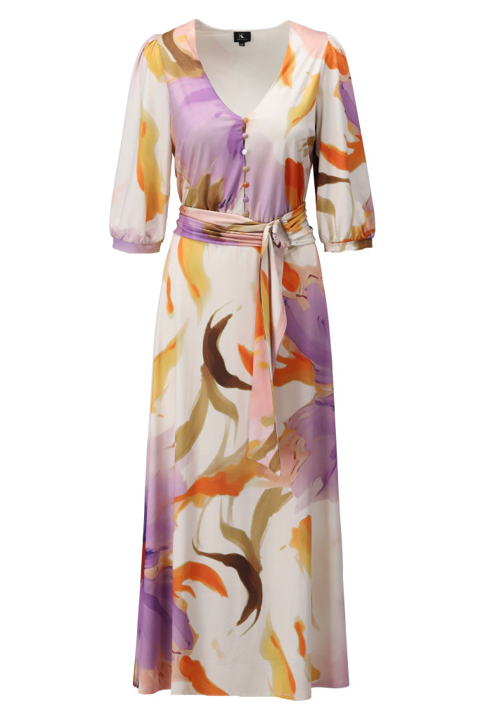Pastel Floral Print Dress